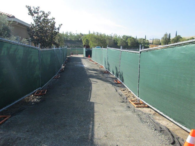 TempFence with Site Screen